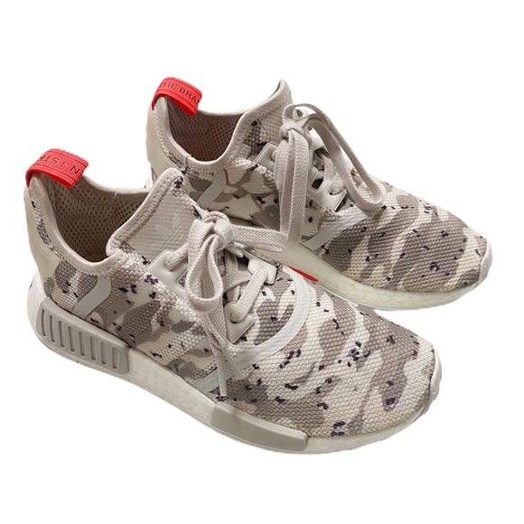 Adidas NMD women’s size 6.6 gray ivory camouflage - Picture 2 of 11